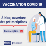 vaccination Covid 19 Nice - Préinscriptions - affiche