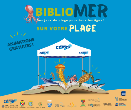 Animations estivales du CDMM et Tournée des plages Bibliomer - été 2022