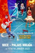 Disney sur Glace - La Grande Aventure 2023 - nice - affiche