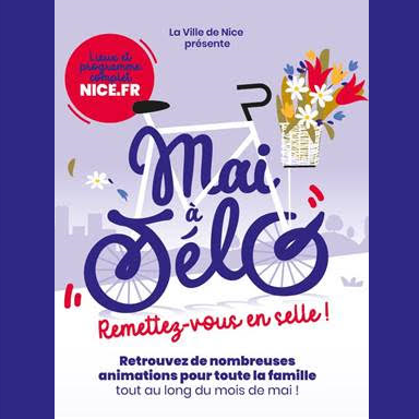 mai à vélo nice 2023  carré