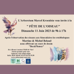 Fête de lOiseau - Arboretum de Roure 2023 - affiche